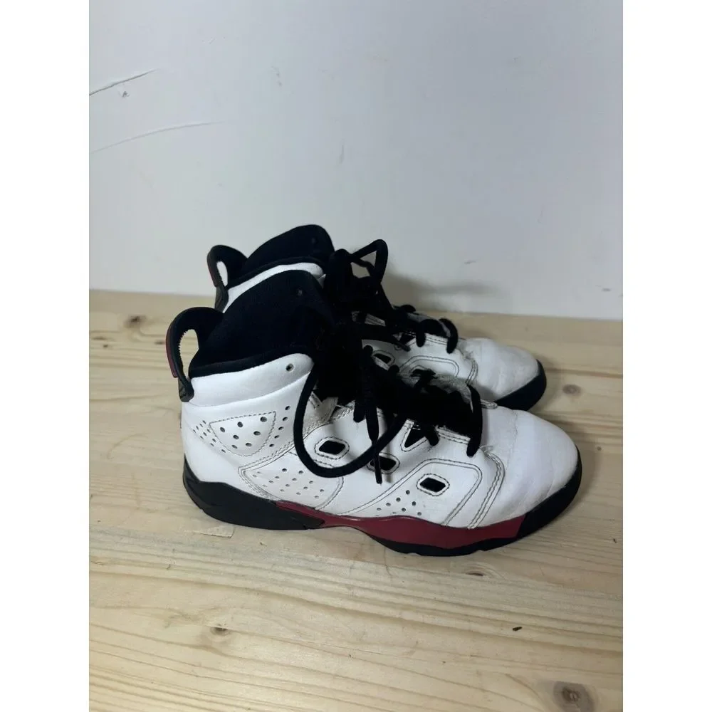 Air Jordan Little Kids White Red Black Basketball Shoes Youth Size 13C‎ U20